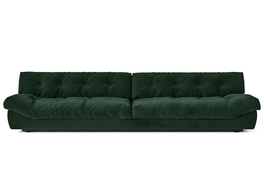 Forli 5 Seater Sofa Green Velvet