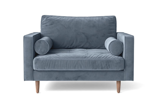 Gela Armchair Baby Blue Velvet