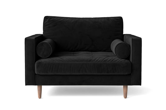 Gela Armchair Black Velvet