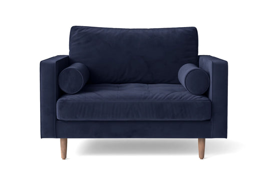 Gela Armchair Dark Blue Velvet