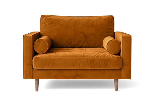 Gela Armchair Gold Velvet