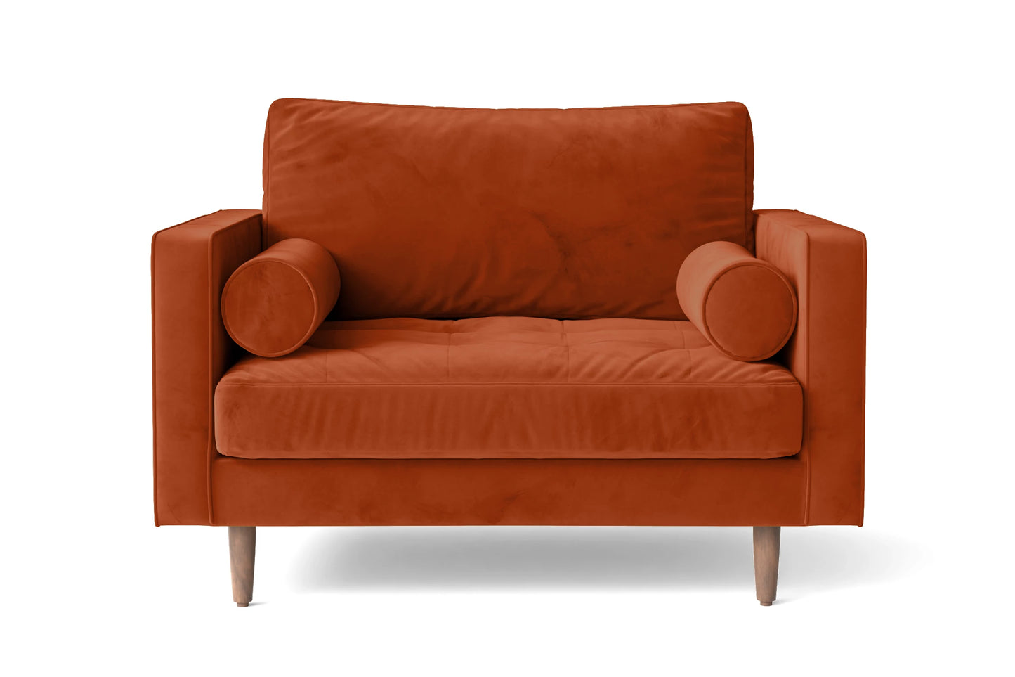 Gela Armchair Orange Velvet