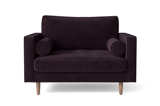 Gela Armchair Purple Velvet