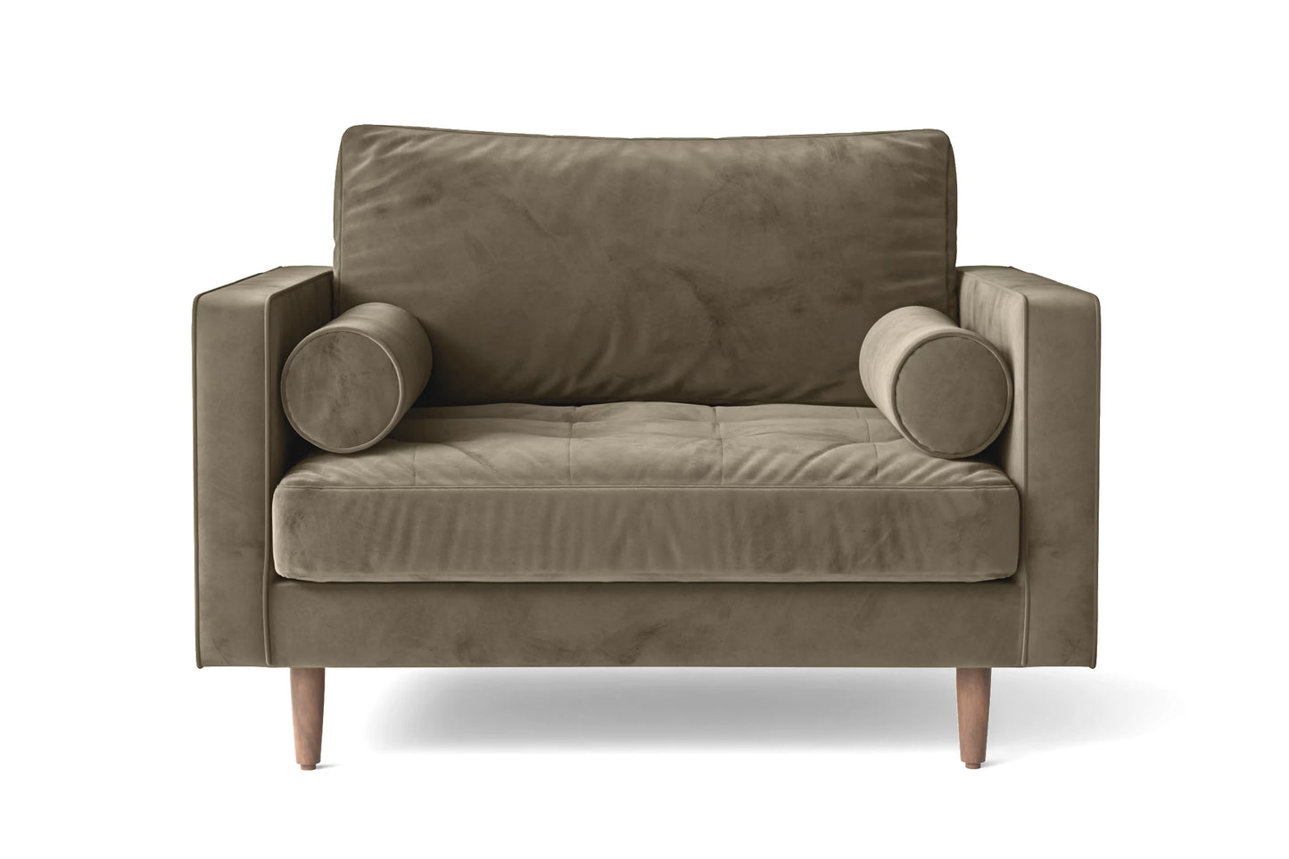 Naples Armchair Silver Velvet