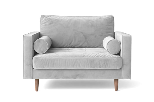 Gela Armchair White Velvet