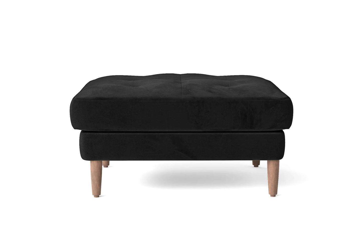 Minneapolis 2 Seater Sofa Black Velvet