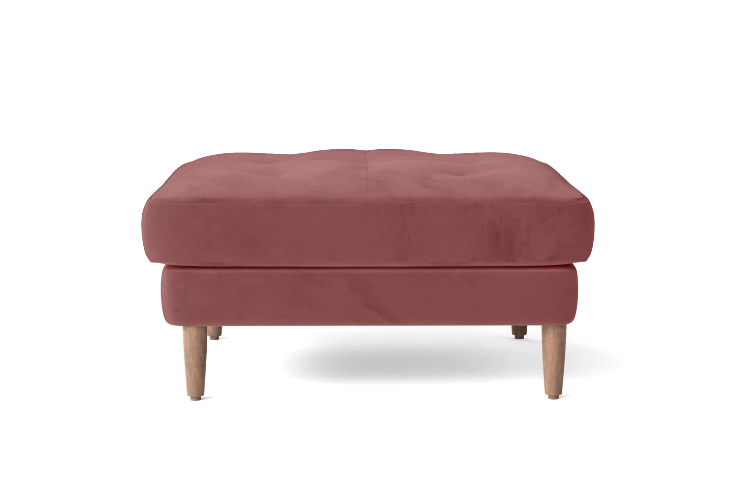 Gela Ottoman Pink Velvet