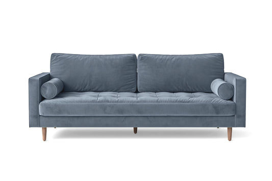 Gela 2 Seater Sofa Baby Blue Velvet