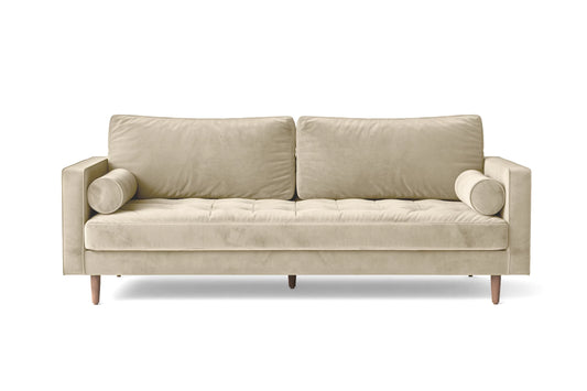 Gela 2 Seater Sofa Cream Velvet