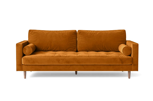 Gela 2 Seater Sofa Gold Velvet