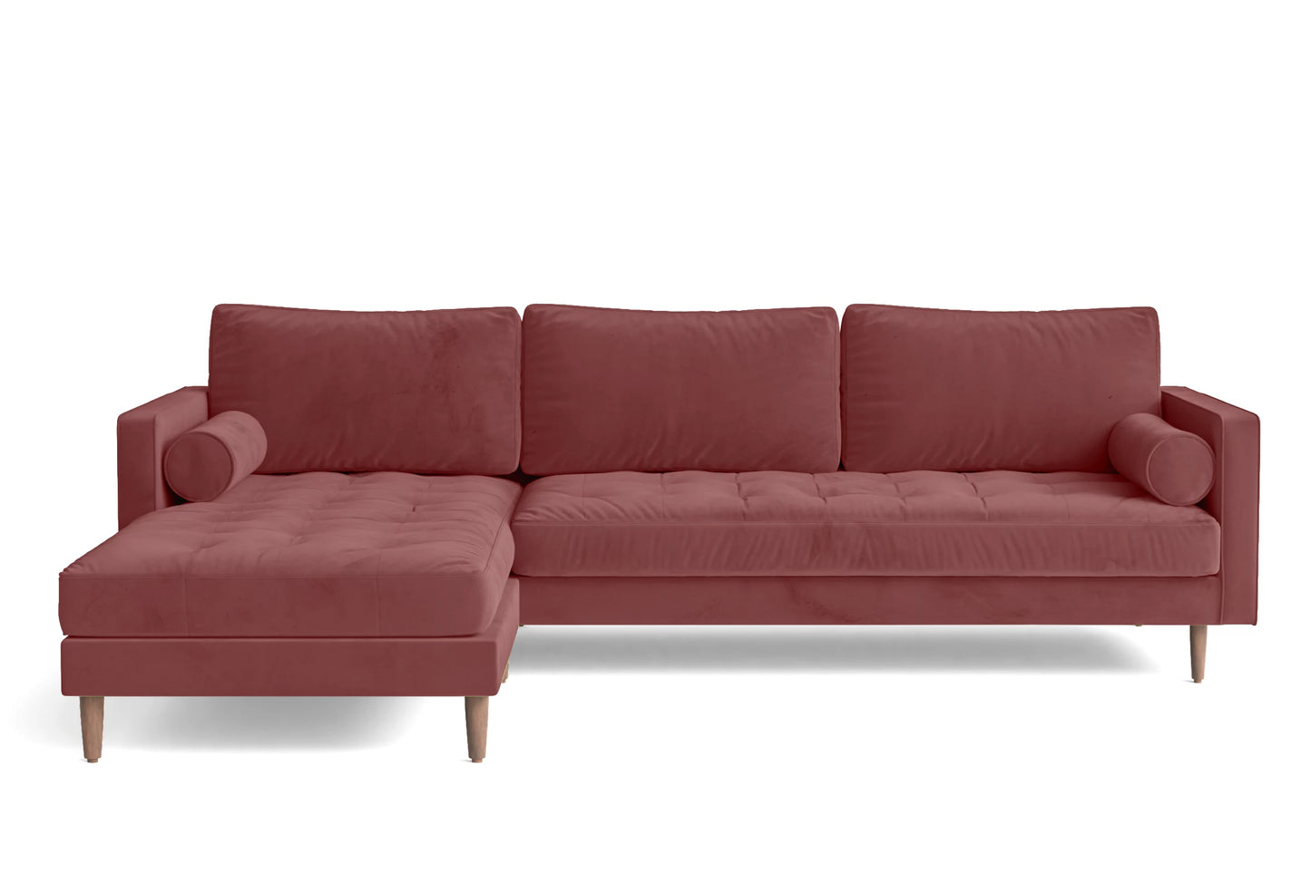 Minneapolis 4 Seater Sofa Red Linen