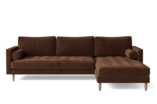 Minneapolis 4 Seater Sofa Coffee Brown Linen