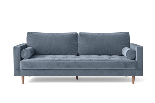 Gela 3 Seater Sofa Baby Blue Velvet