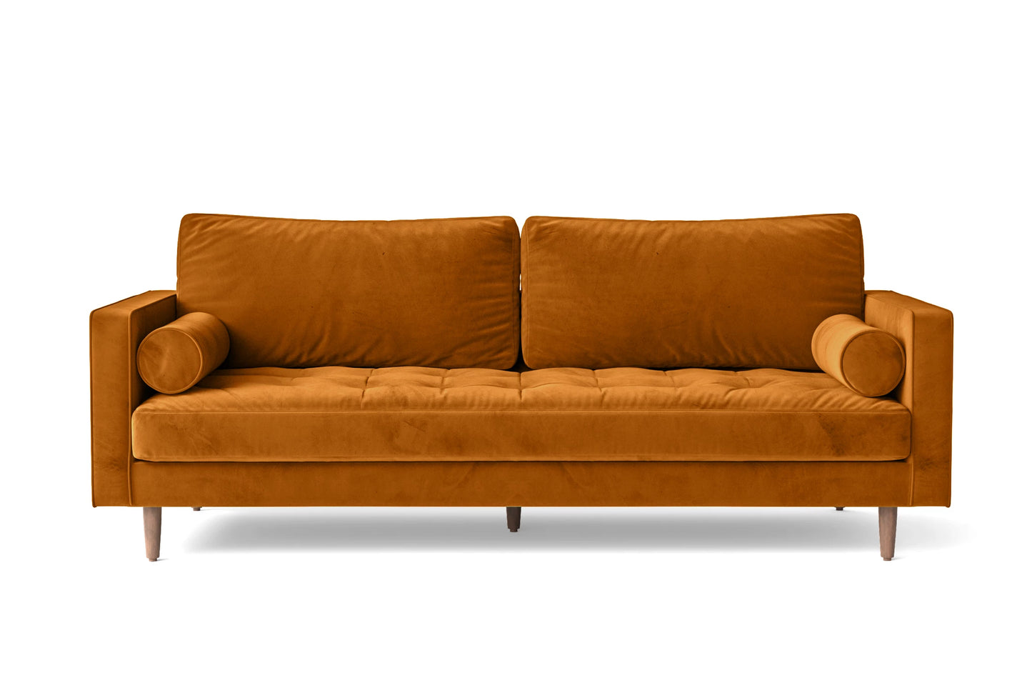 Gela 3 Seater Sofa Gold Velvet