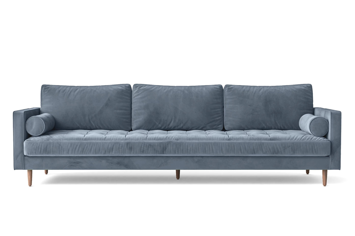 Minneapolis 3 Seater Sofa Dark Grey Velvet