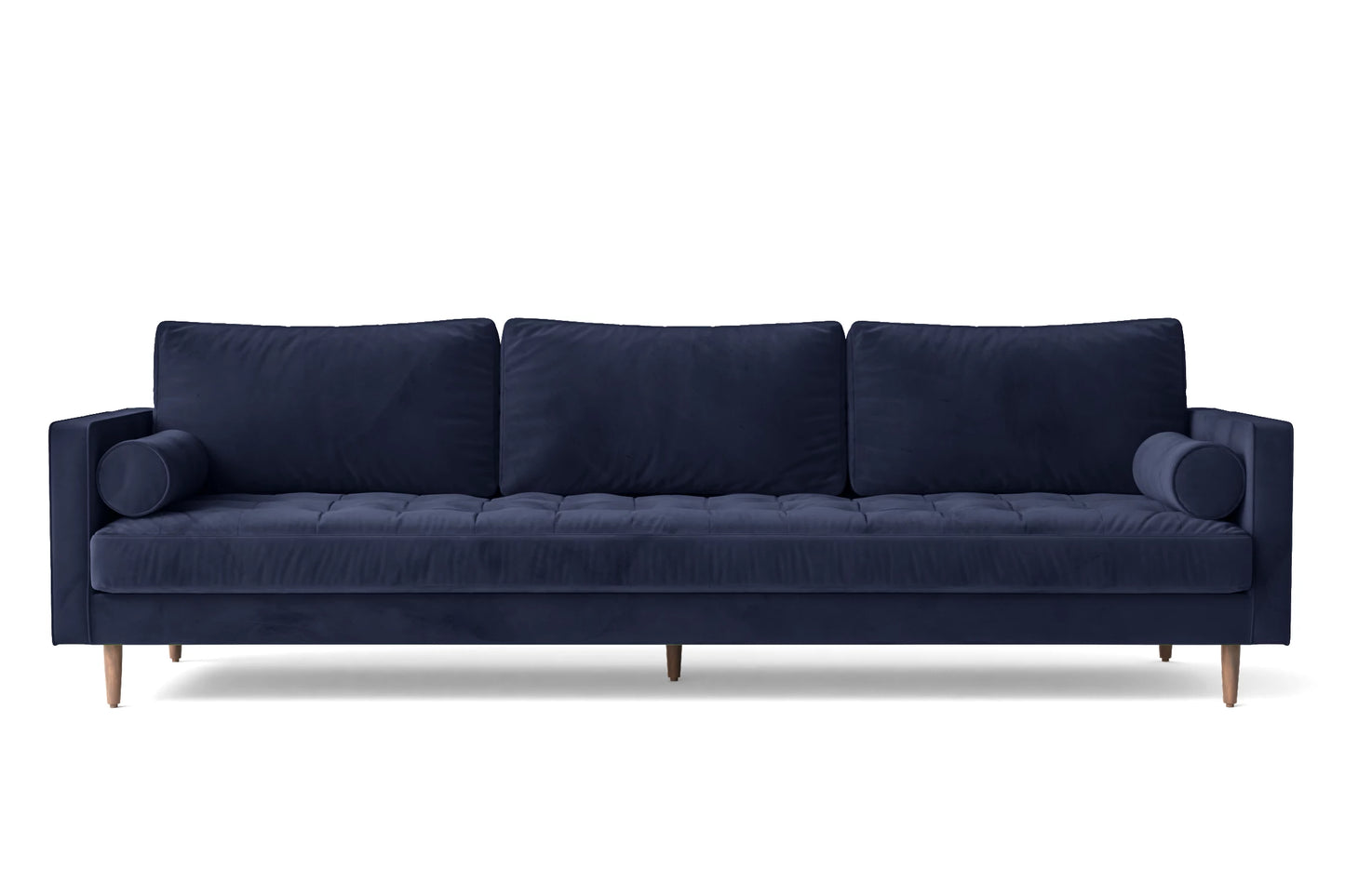 Gela 4 Seater Sofa Dark Blue Velvet