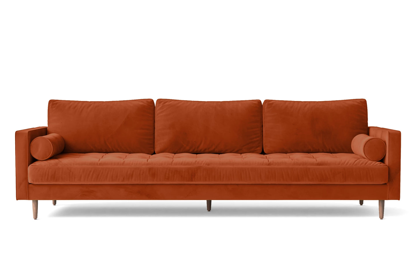 Minneapolis 3 Seater Sofa Orange Linen