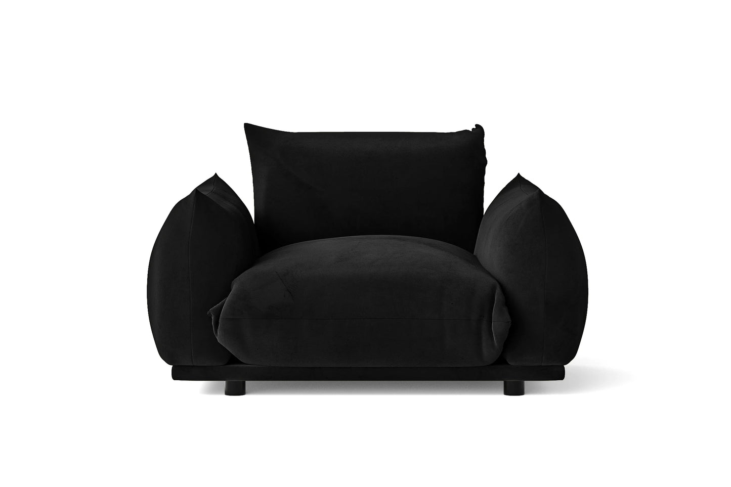 Minneapolis Armchair Black Velvet