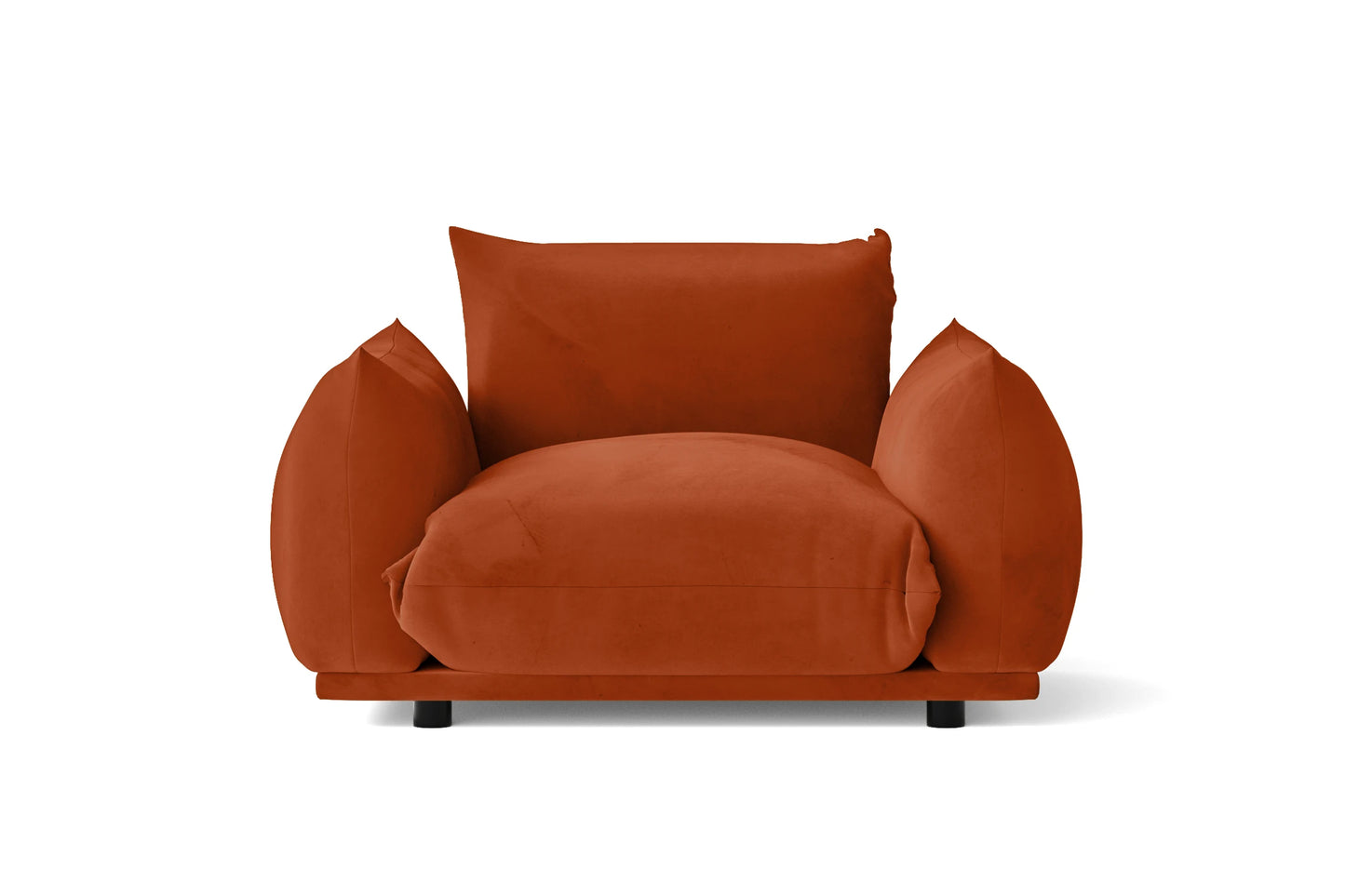 Minneapolis Armchair Orange Velvet