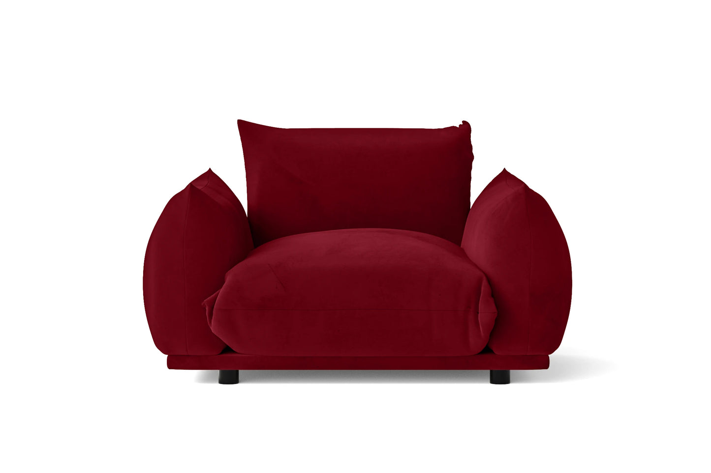 Minneapolis Armchair Red Velvet