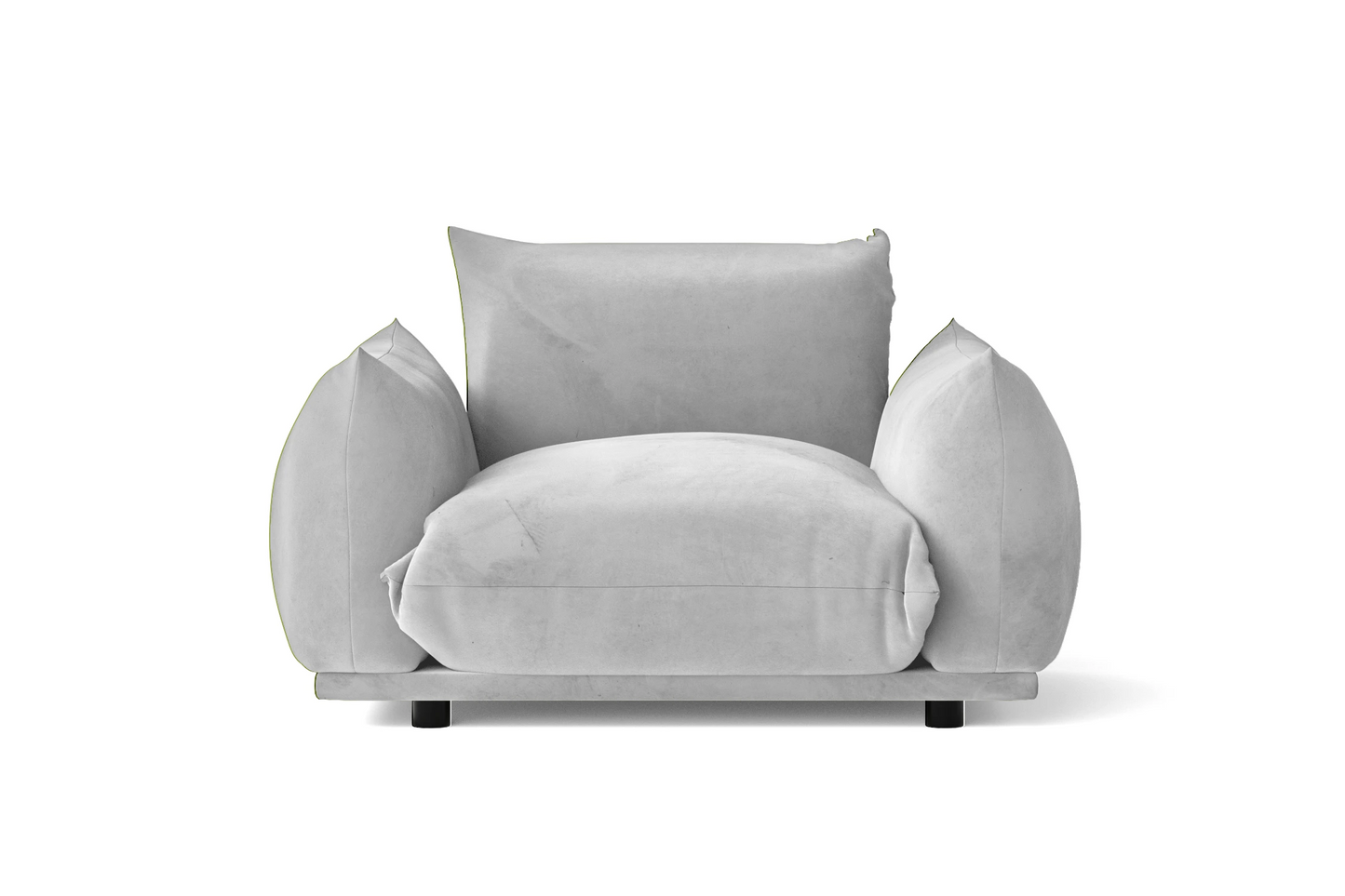 Minneapolis Armchair White Velvet