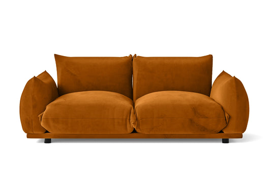 Minneapolis 2 Seater Sofa Gold Velvet