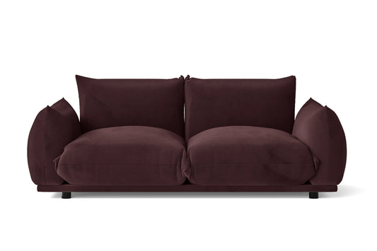 Minneapolis 2 Seater Sofa Grape Velvet