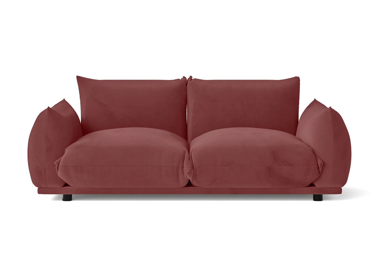 Minneapolis 2 Seater Sofa Pink Velvet