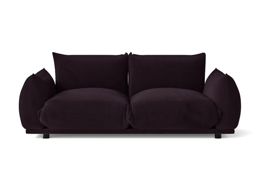 Minneapolis 2 Seater Sofa Purple Velvet