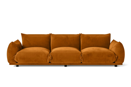 Minneapolis 3 Seater Sofa Gold Velvet