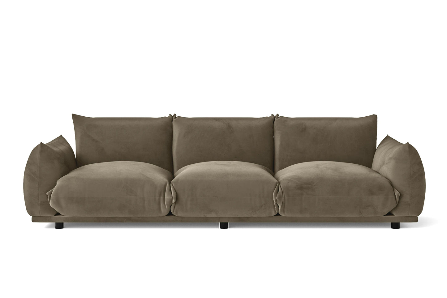 Ancona 4 Seater Left Hand Facing Chaise Lounge Corner Sofa Grape Velvet