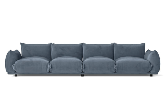 Minneapolis 4 Seater Sofa Baby Blue Velvet