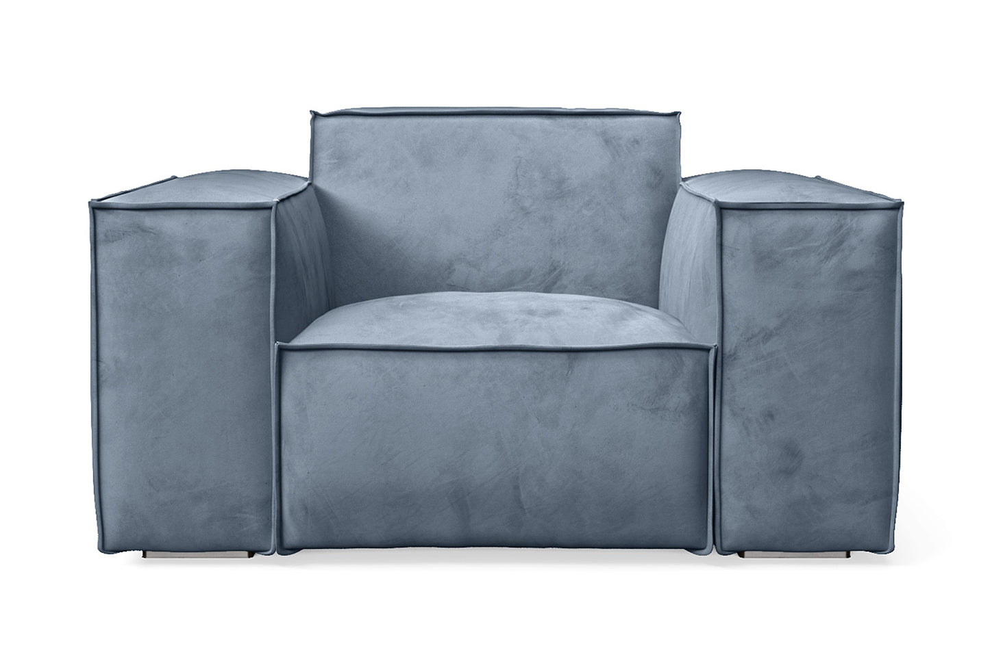 Naples Armchair Baby Blue Velvet