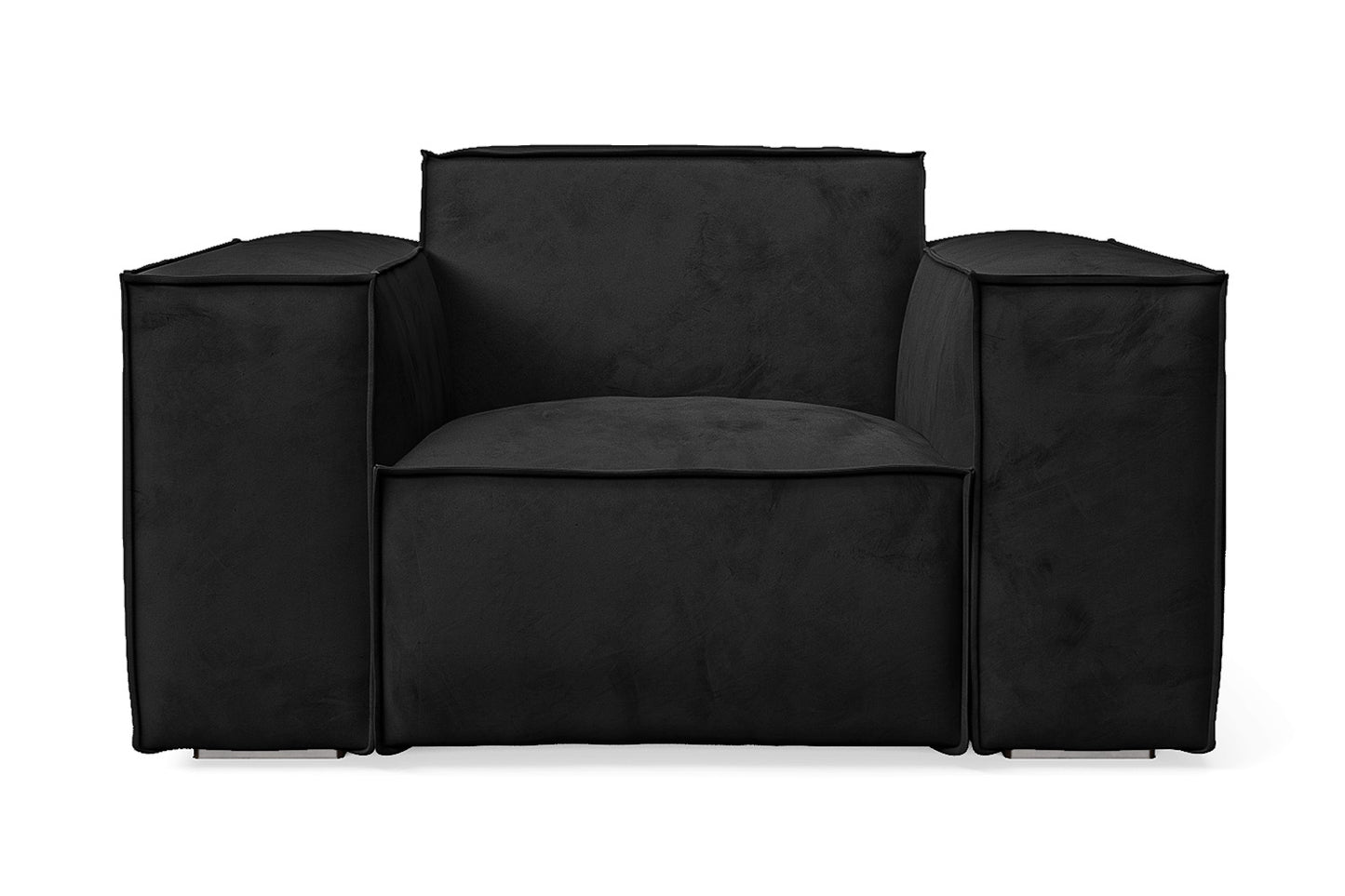 Naples Armchair Black Velvet