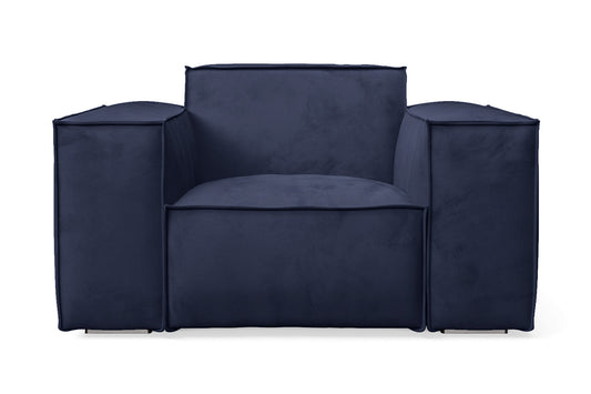 Naples Armchair Dark Blue Velvet