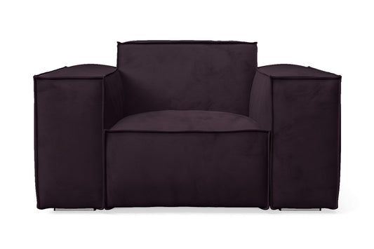 Naples Armchair Purple Velvet