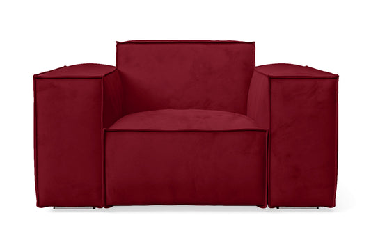 Naples Armchair Red Velvet