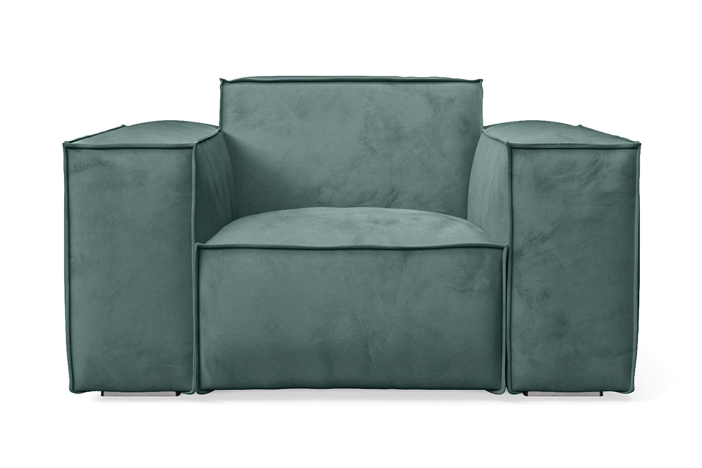 Naples Armchair Teal Velvet