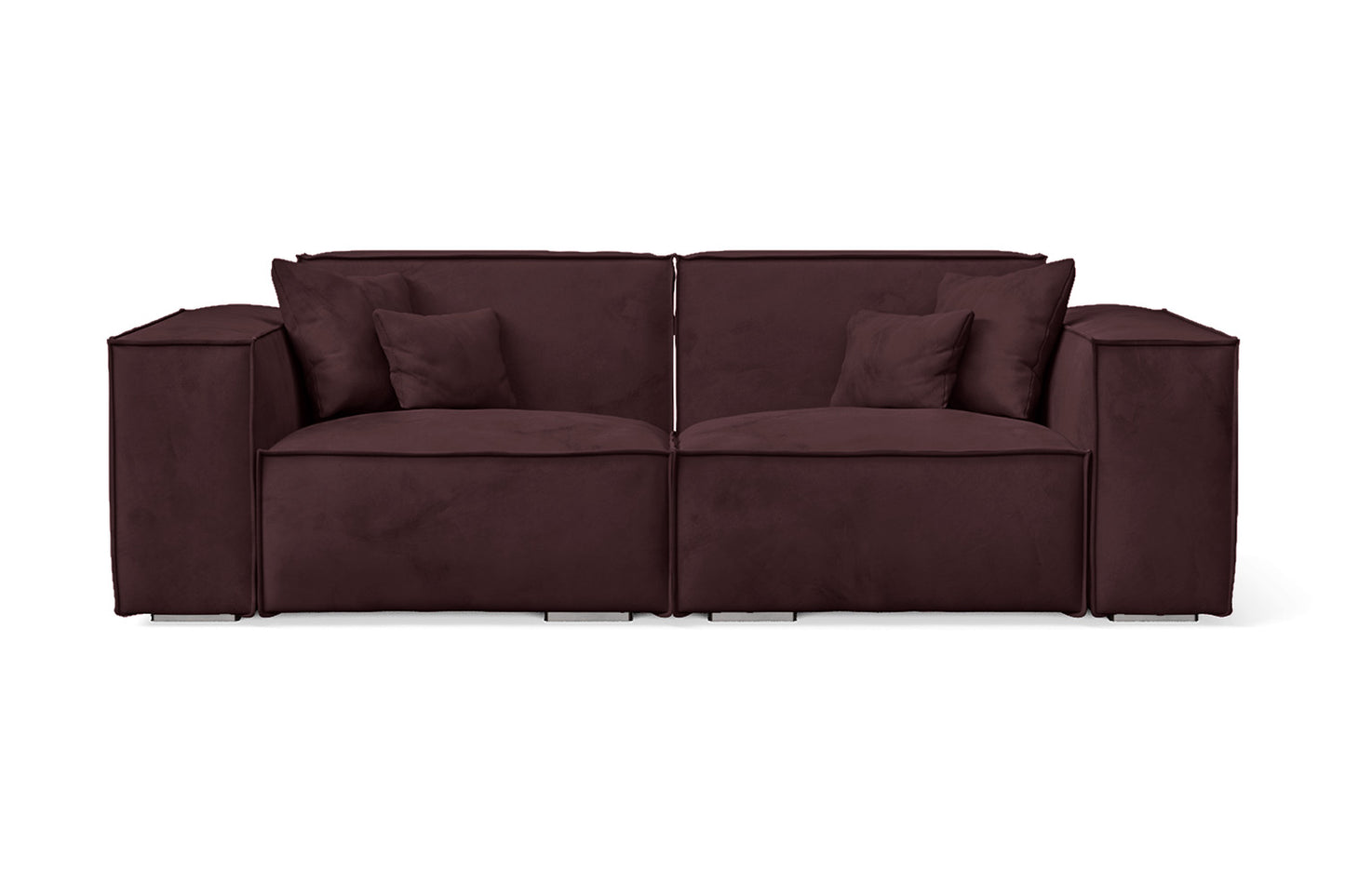 Forli 2 Seater Sofa Black Linen