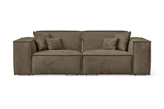 Naples 2 Seater Sofa Sand Velvet