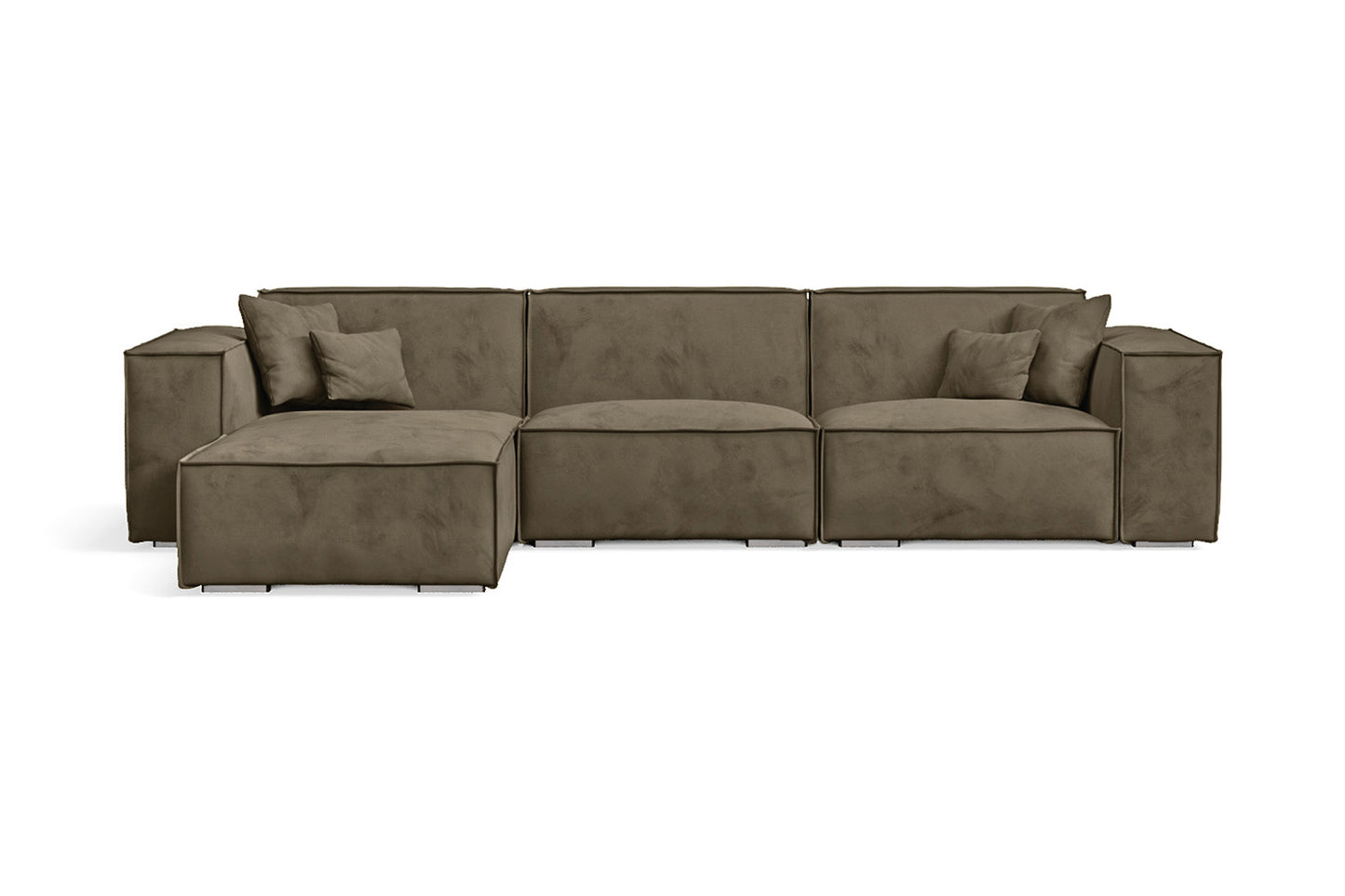 Florence 4 Seater Sofa Lime Velvet