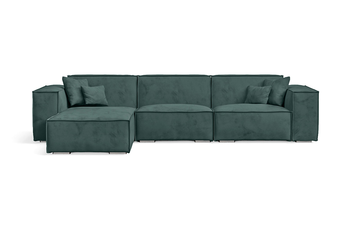 Florence 4 Seater Sofa Green Velvet