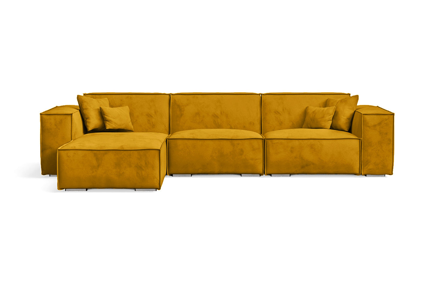 Florence 4 Seater Sofa Gold Velvet