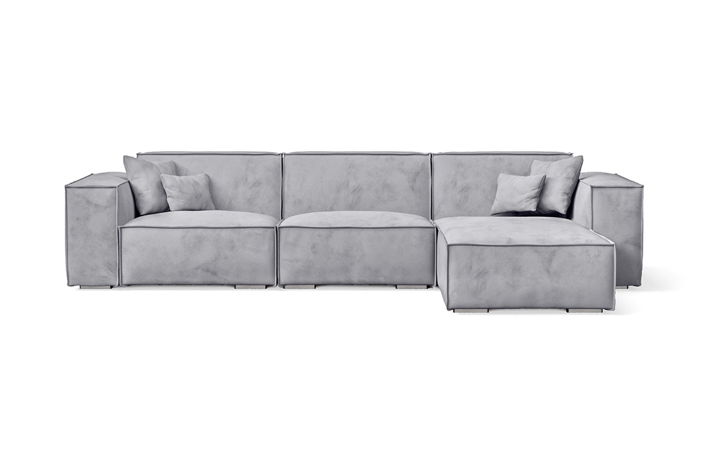 Florence 4 Seater Sofa Dark Grey Linen