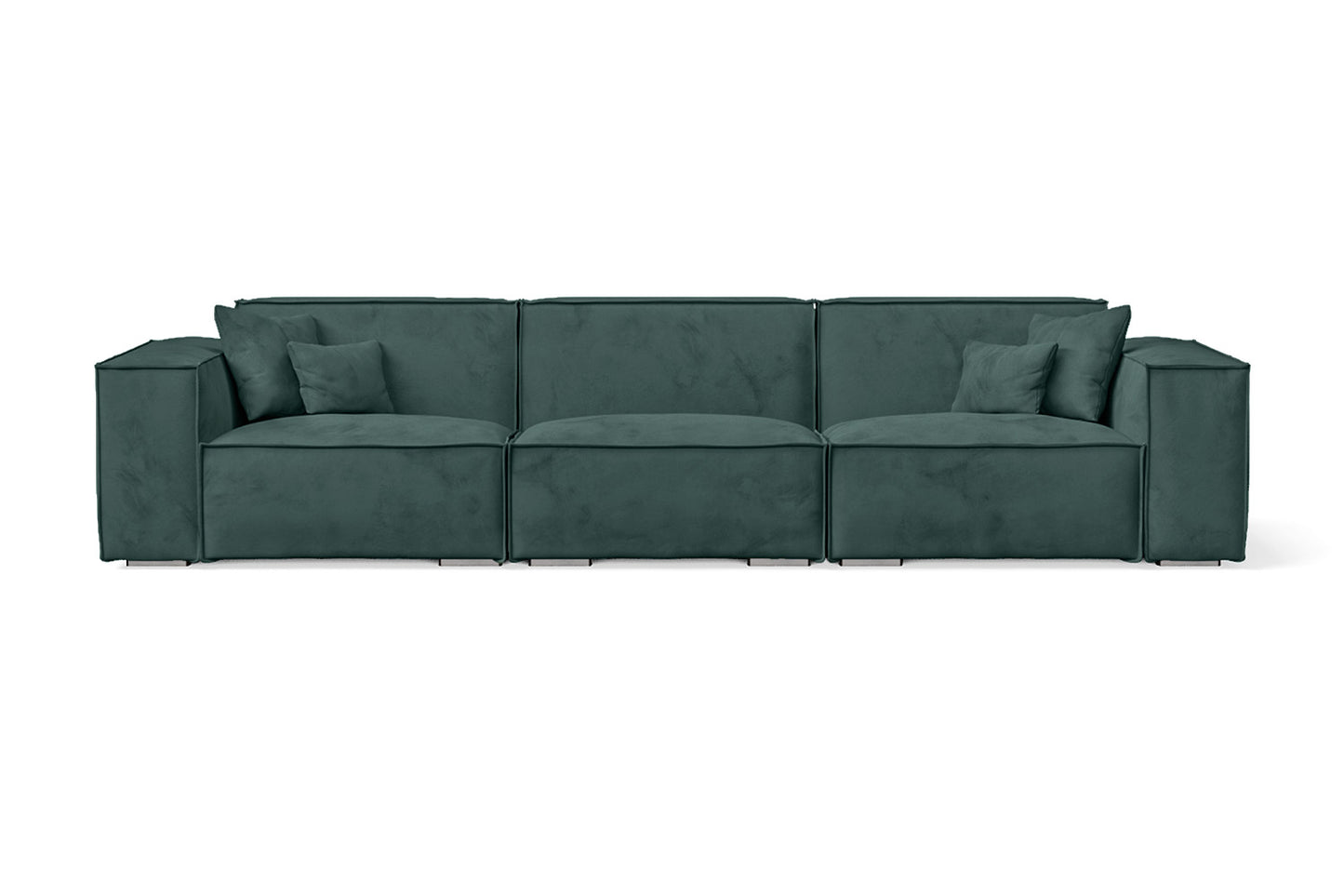 Florence 3 Seater Sofa Dark Grey Velvet