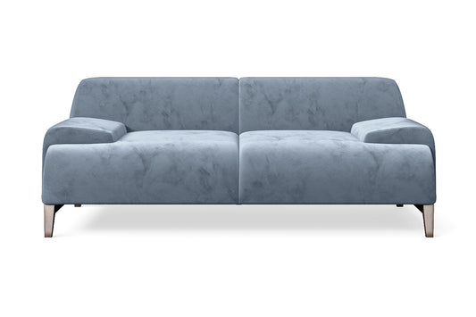 Pavia 2 Seater Sofa Baby Blue Velvet