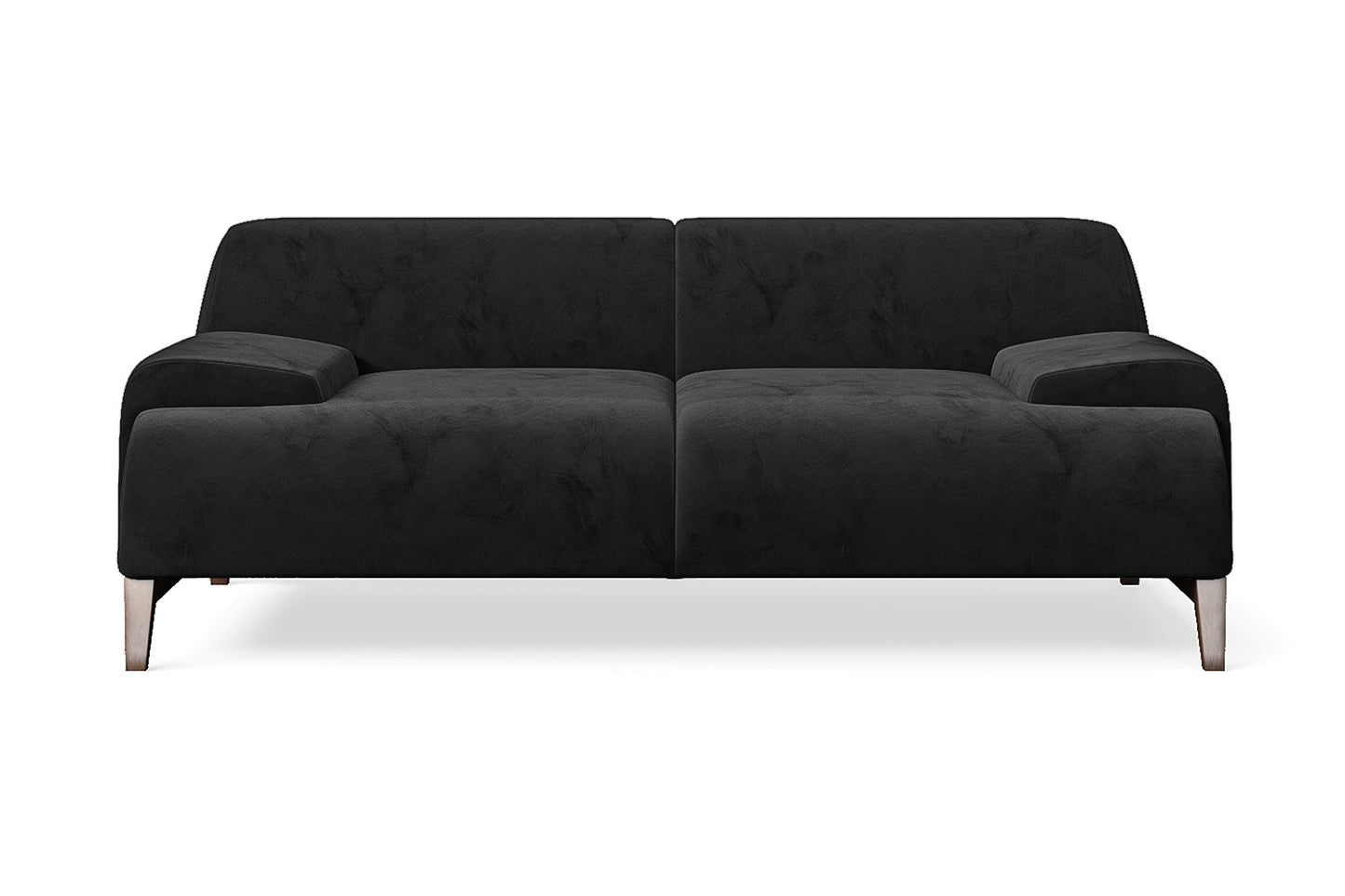 Pavia 2 Seater Sofa Black Velvet