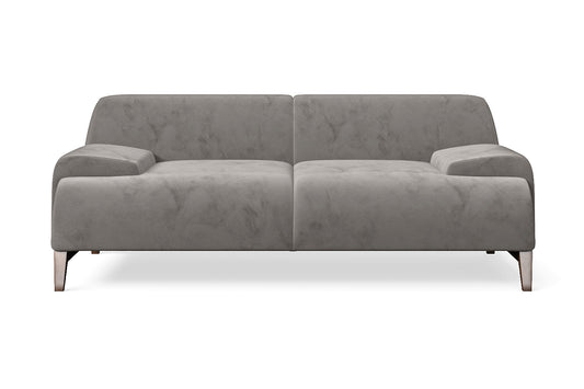 Pavia 2 Seater Sofa Grey Velvet