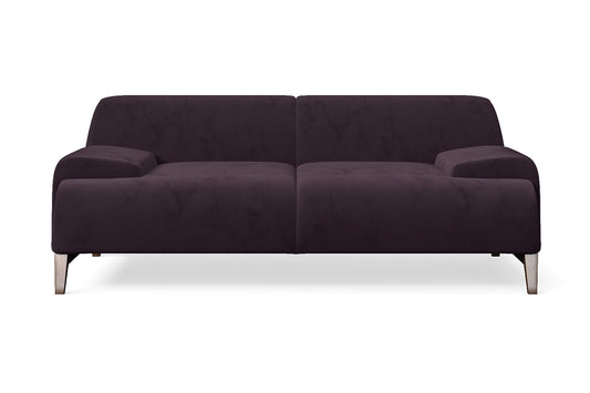 Pavia 2 Seater Sofa Purple Velvet