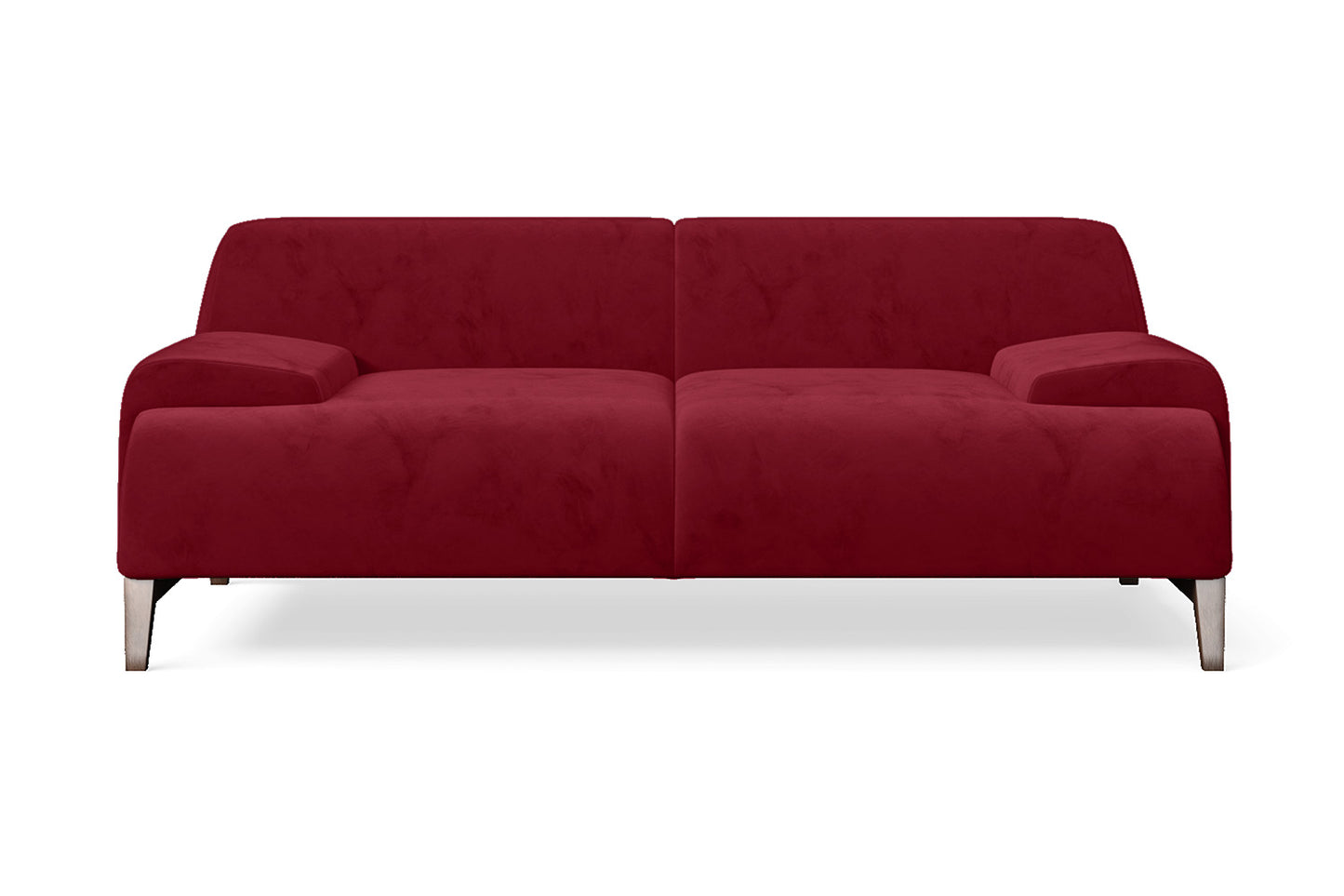 Pavia 2 Seater Sofa Red Velvet